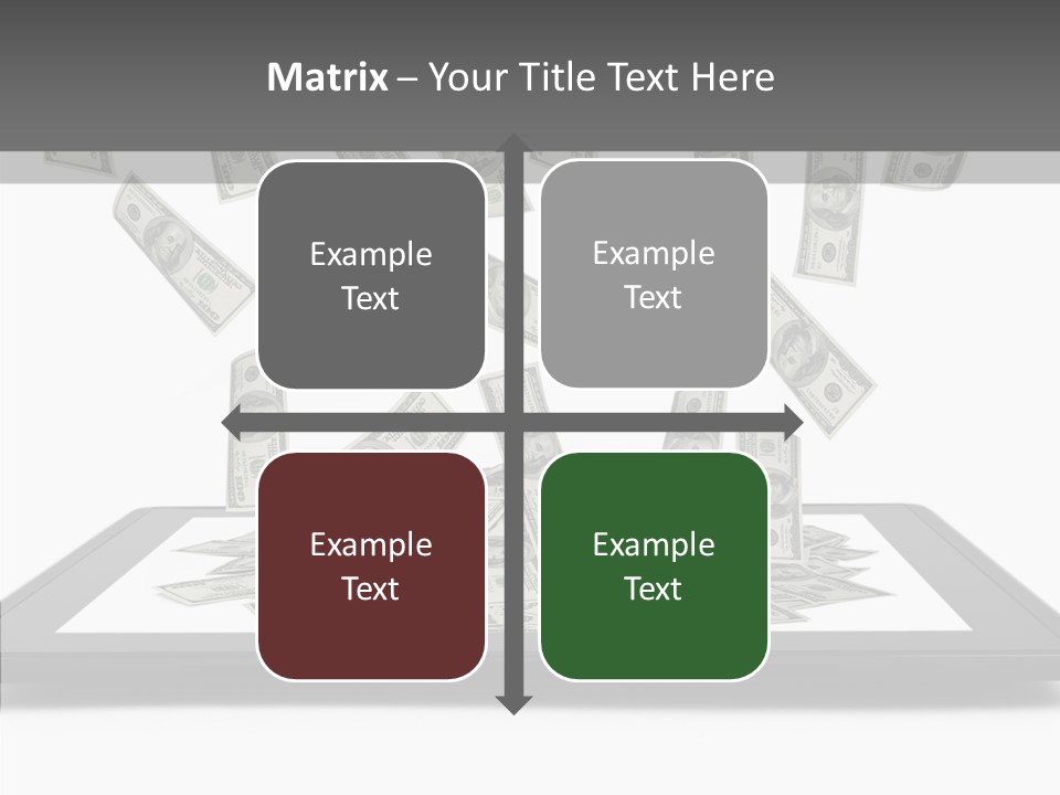 E Reader Computer Reflection PowerPoint Template