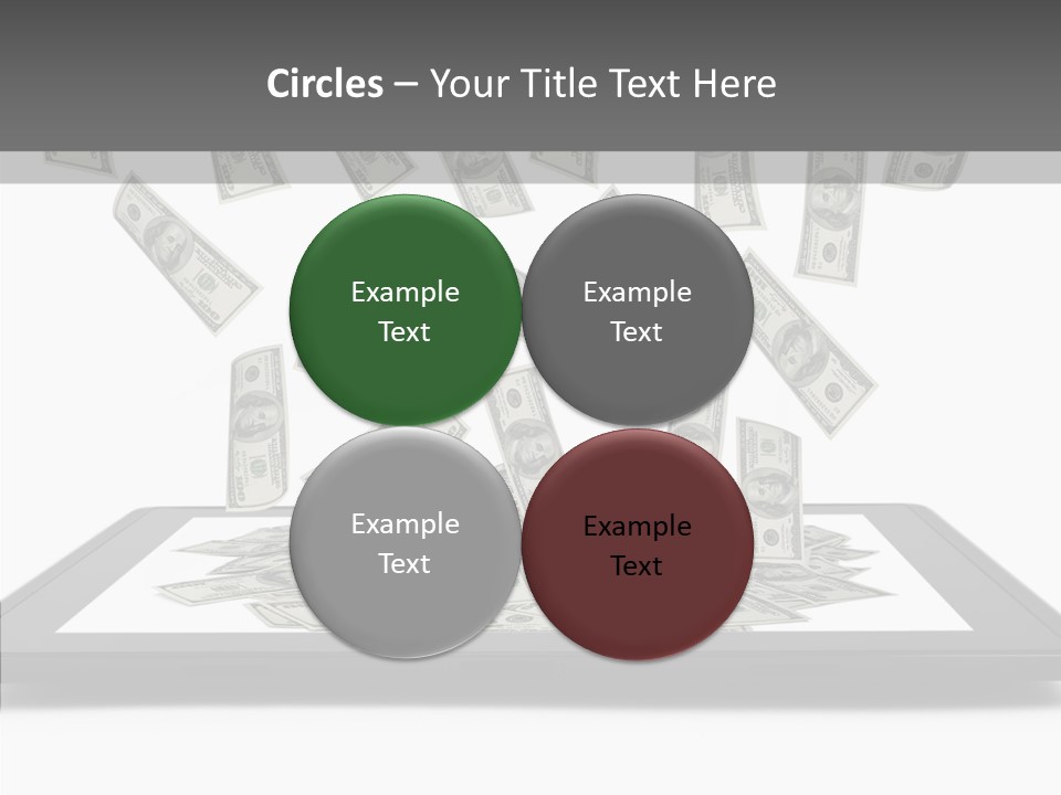 E Reader Computer Reflection PowerPoint Template