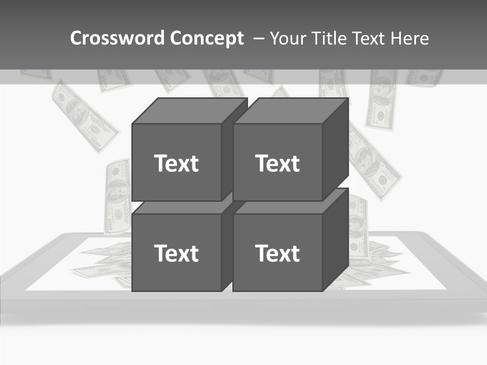 E Reader Computer Reflection PowerPoint Template