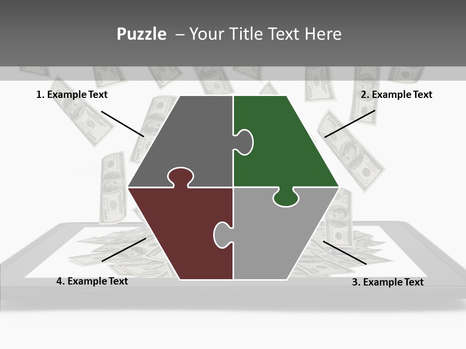 E Reader Computer Reflection PowerPoint Template