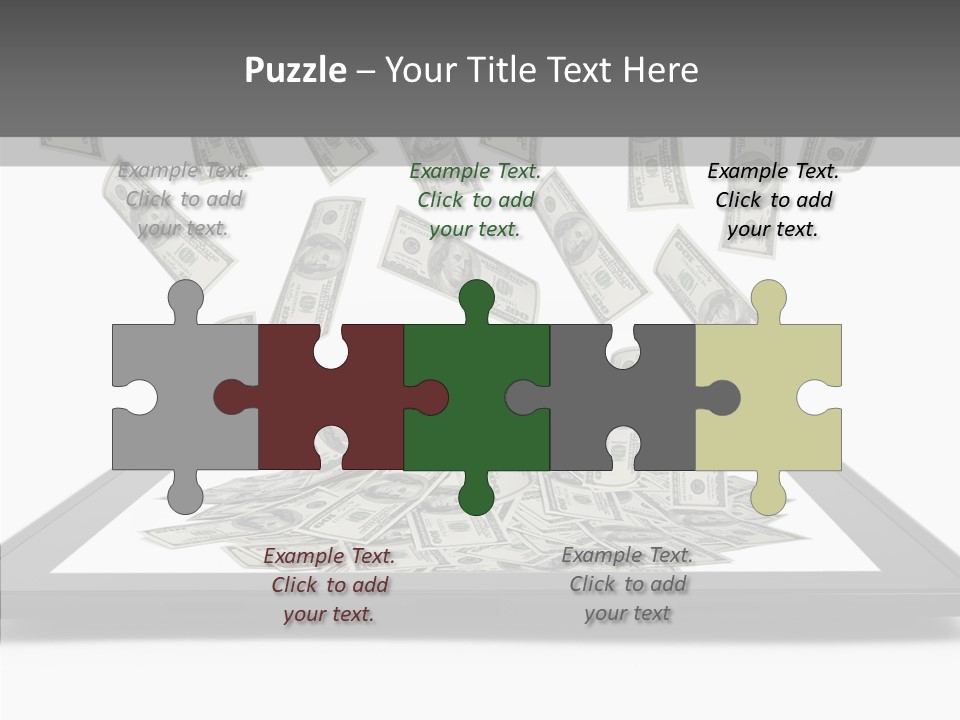 E Reader Computer Reflection PowerPoint Template