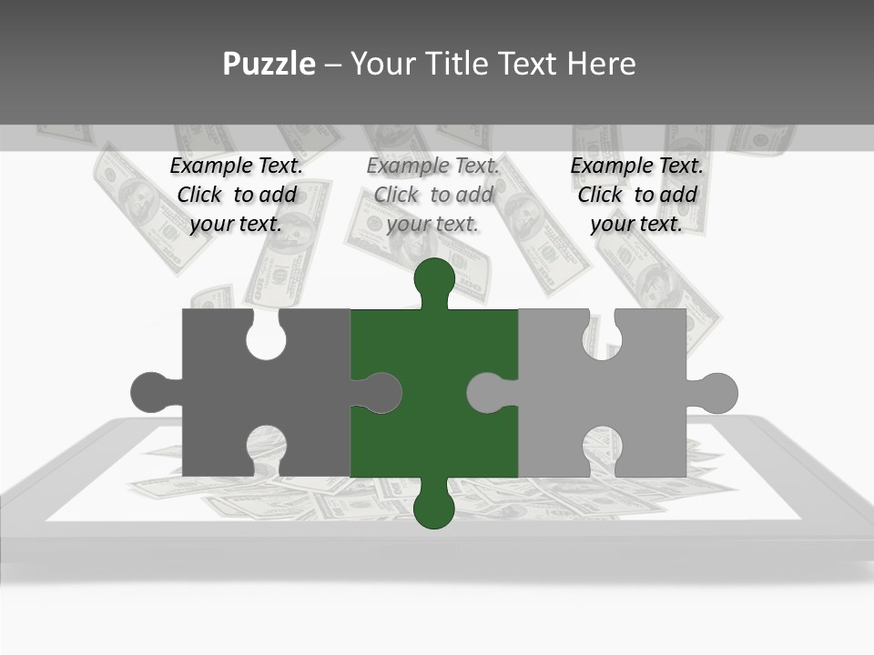 E Reader Computer Reflection PowerPoint Template