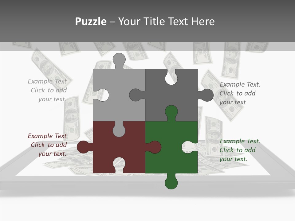 E Reader Computer Reflection PowerPoint Template