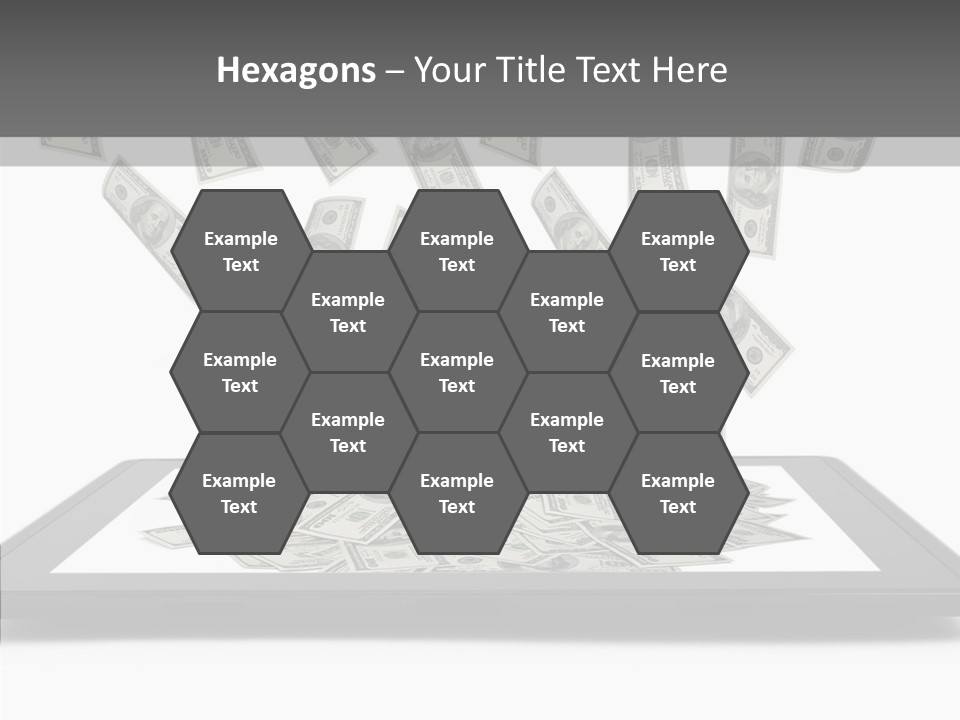 E Reader Computer Reflection PowerPoint Template