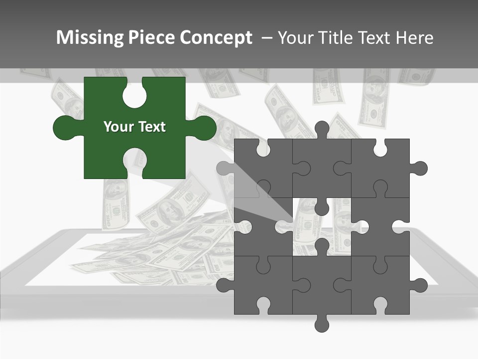 E Reader Computer Reflection PowerPoint Template