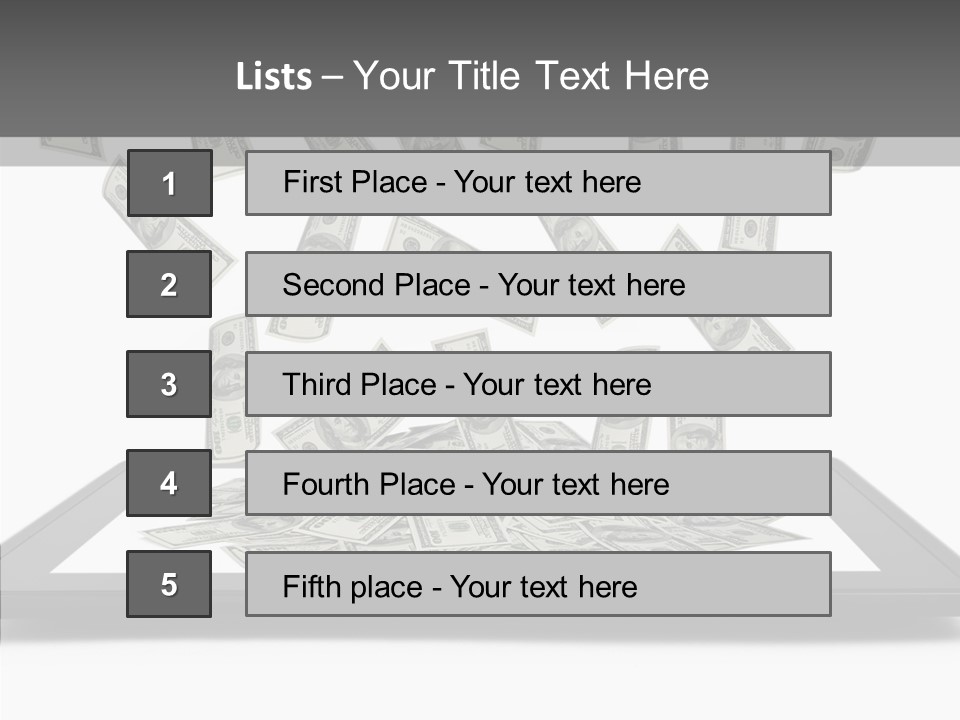 E Reader Computer Reflection PowerPoint Template