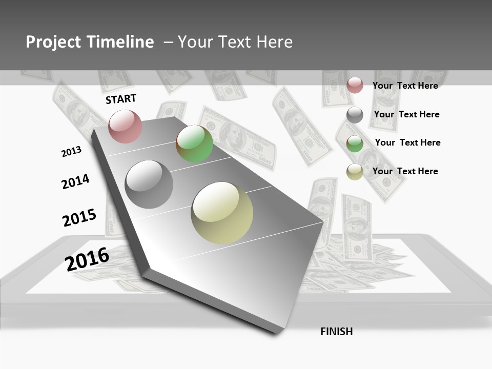 E Reader Computer Reflection PowerPoint Template