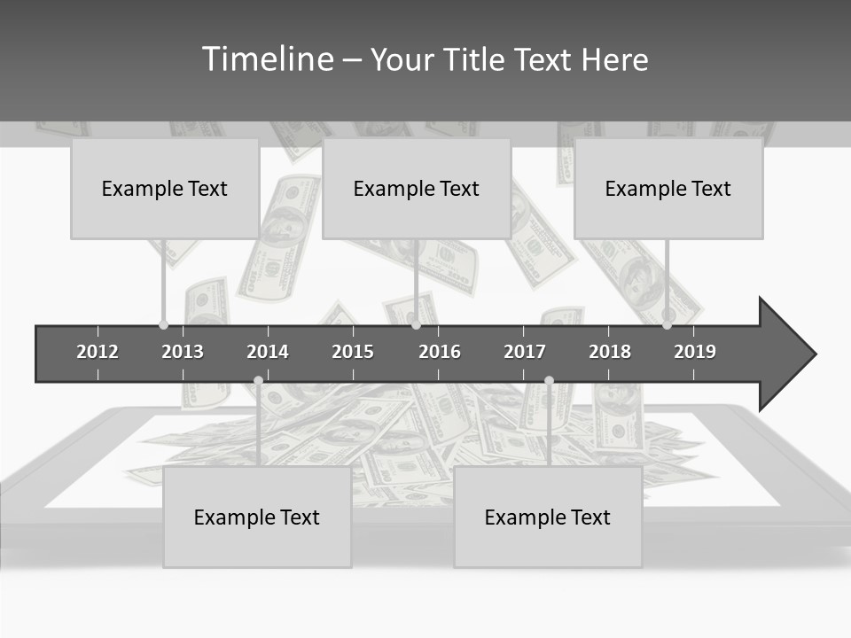 E Reader Computer Reflection PowerPoint Template