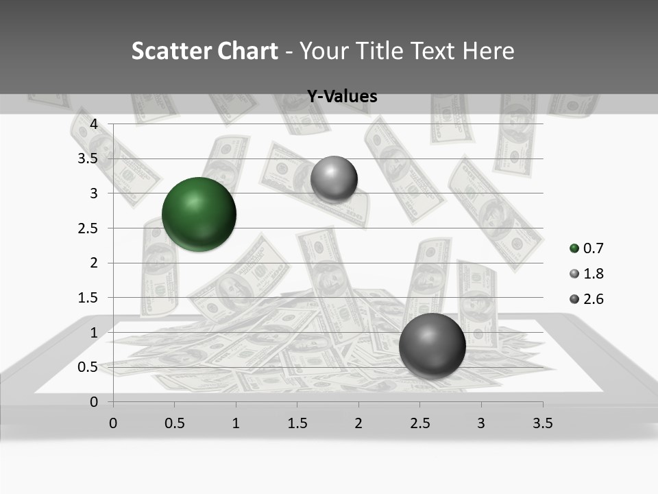E Reader Computer Reflection PowerPoint Template