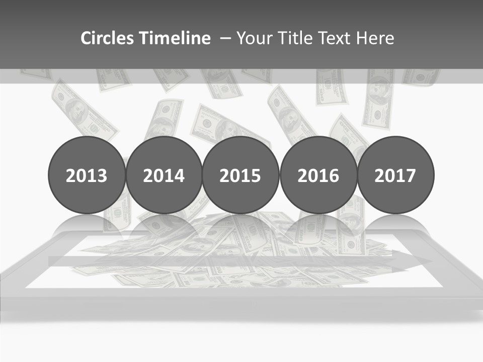 E Reader Computer Reflection PowerPoint Template