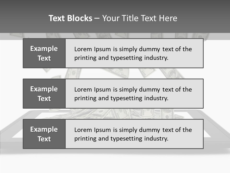 E Reader Computer Reflection PowerPoint Template