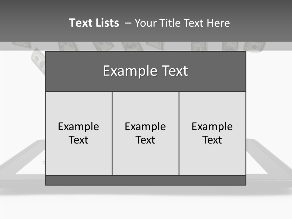 E Reader Computer Reflection PowerPoint Template