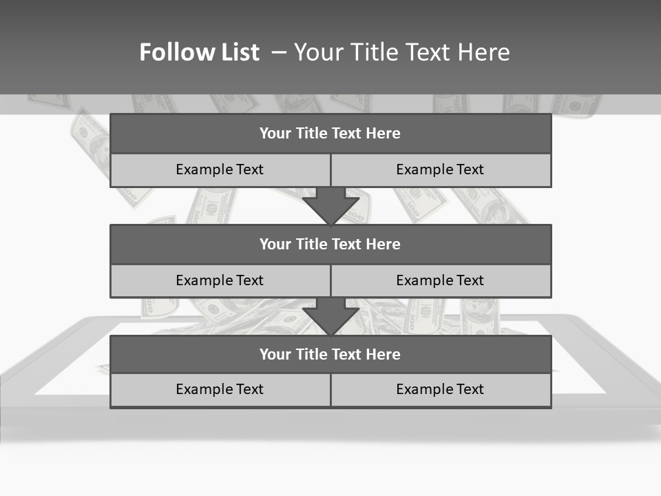 E Reader Computer Reflection PowerPoint Template