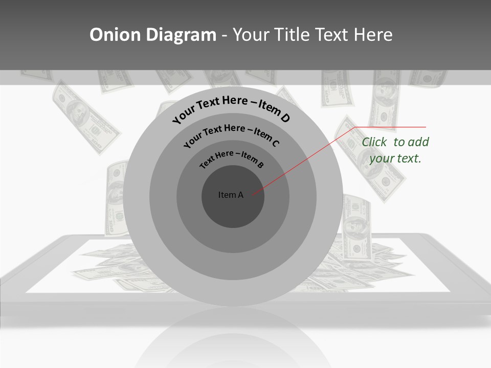 E Reader Computer Reflection PowerPoint Template