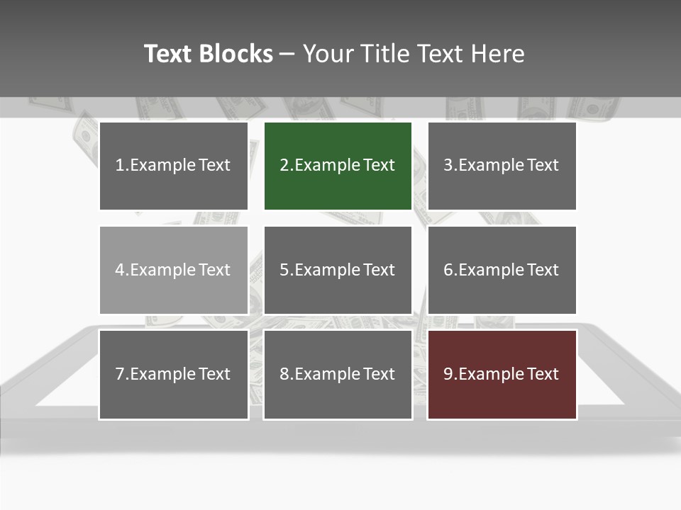 E Reader Computer Reflection PowerPoint Template