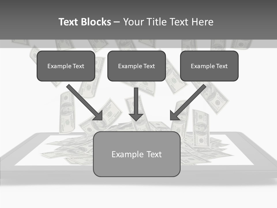 E Reader Computer Reflection PowerPoint Template