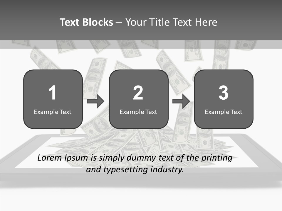 E Reader Computer Reflection PowerPoint Template