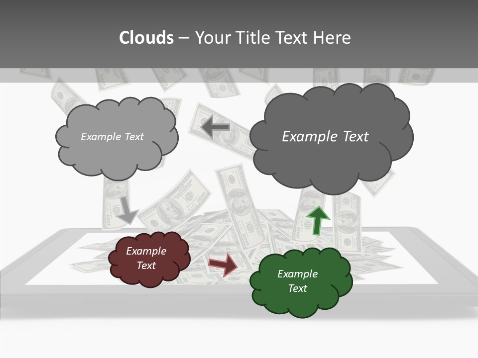E Reader Computer Reflection PowerPoint Template