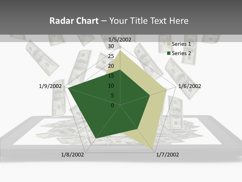 E Reader Computer Reflection PowerPoint Template