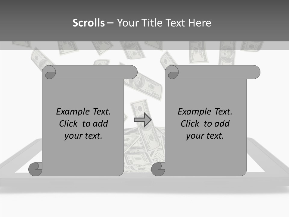 E Reader Computer Reflection PowerPoint Template