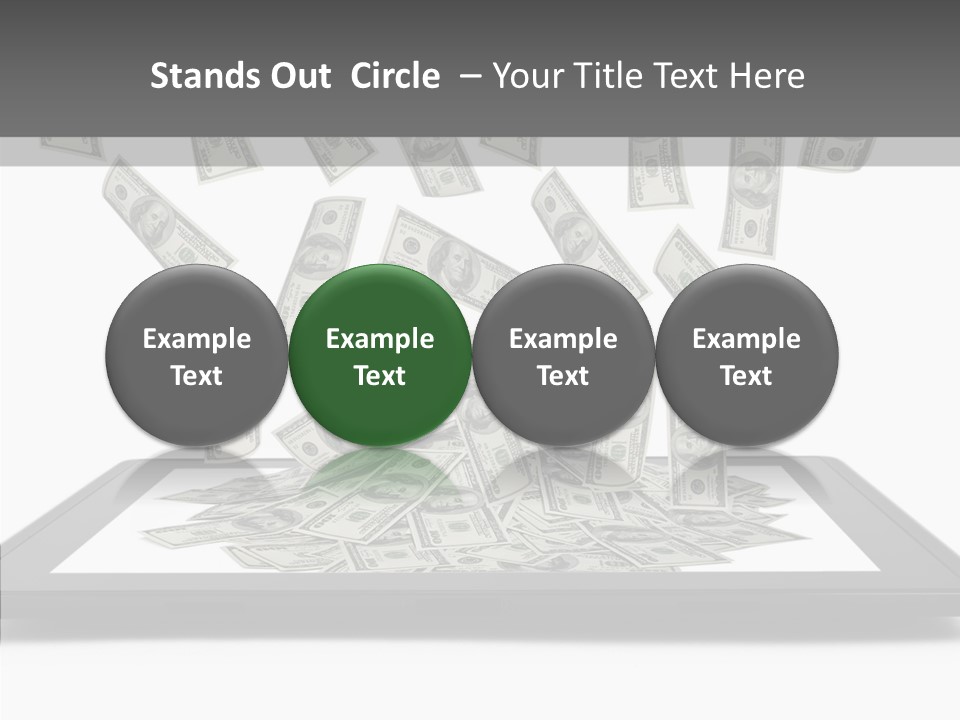 E Reader Computer Reflection PowerPoint Template