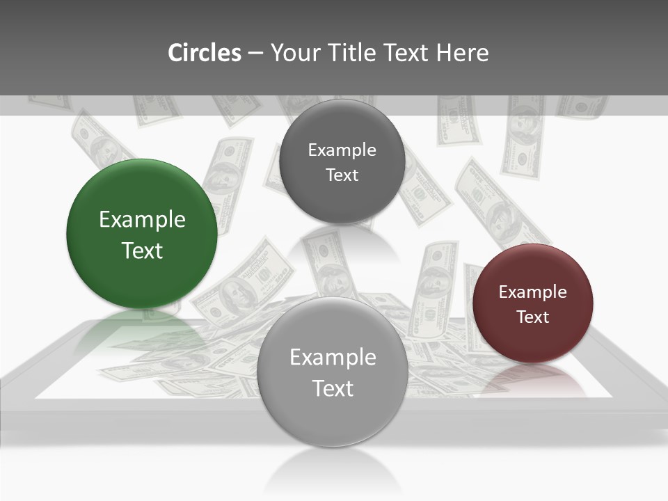 E Reader Computer Reflection PowerPoint Template