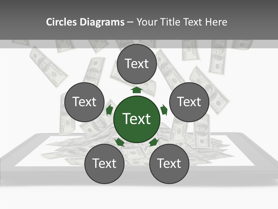 E Reader Computer Reflection PowerPoint Template