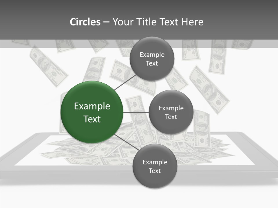 E Reader Computer Reflection PowerPoint Template