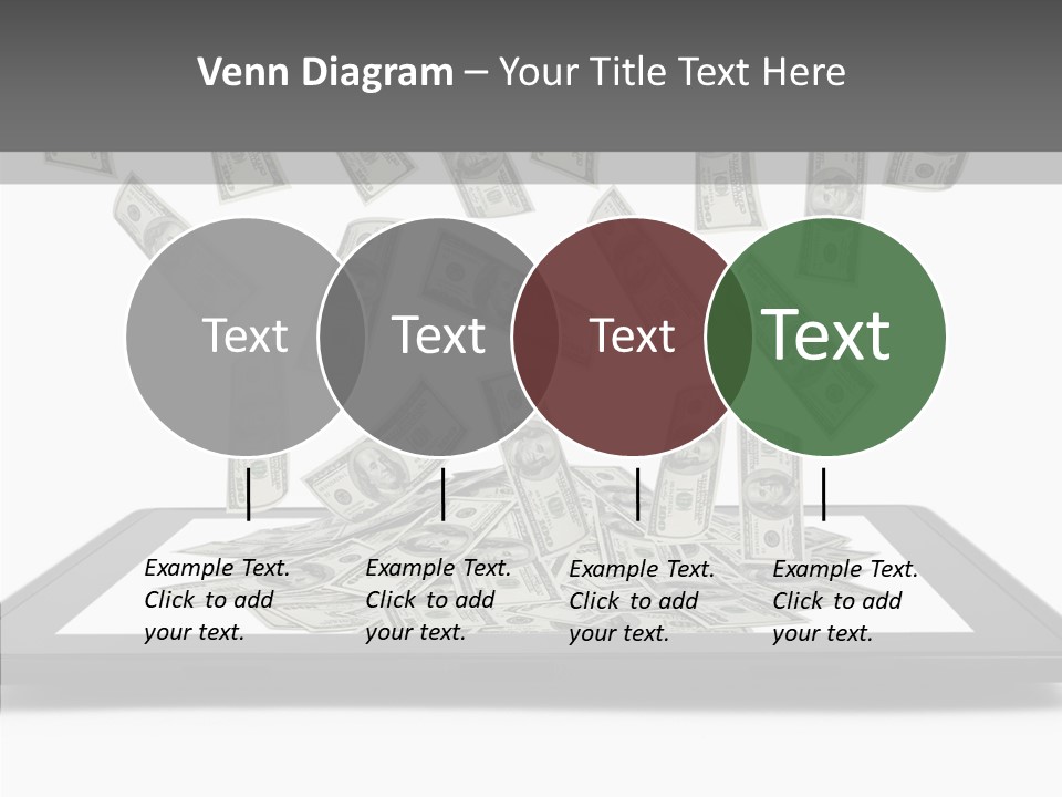 E Reader Computer Reflection PowerPoint Template