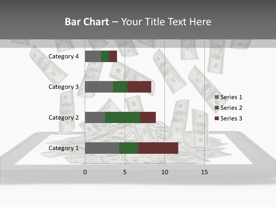 E Reader Computer Reflection PowerPoint Template