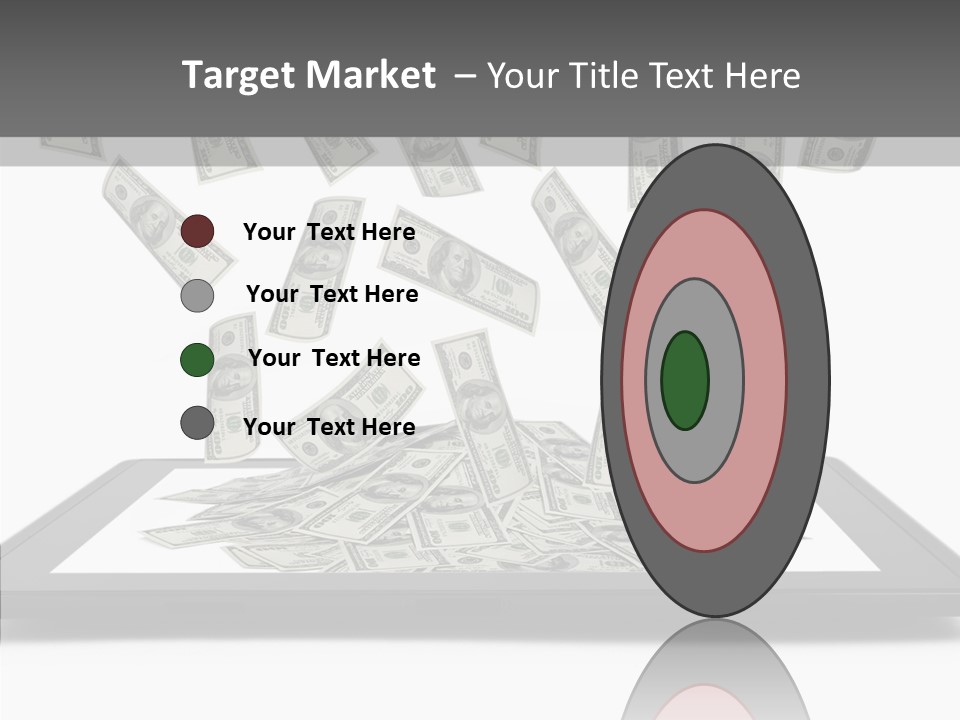 E Reader Computer Reflection PowerPoint Template