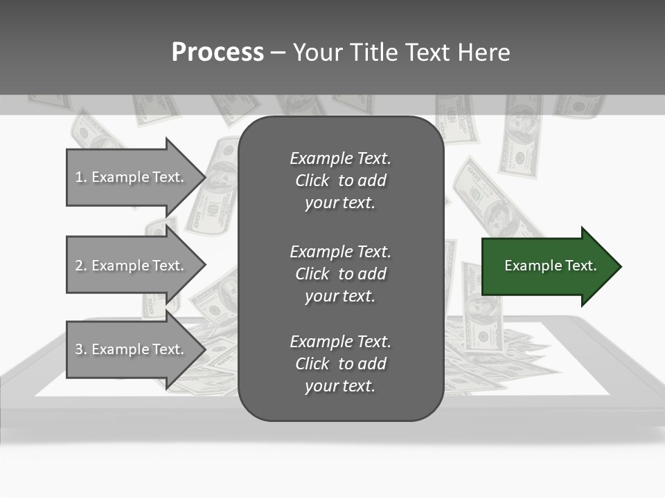 E Reader Computer Reflection PowerPoint Template