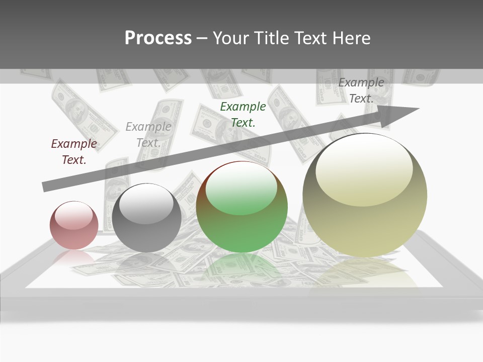 E Reader Computer Reflection PowerPoint Template