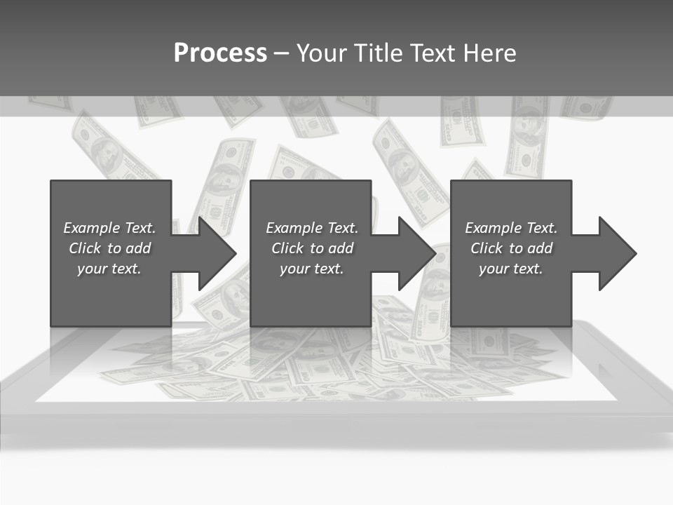 E Reader Computer Reflection PowerPoint Template