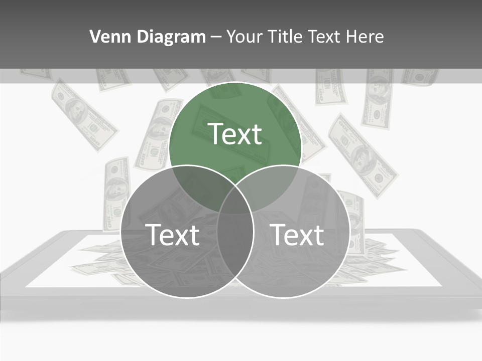 E Reader Computer Reflection PowerPoint Template