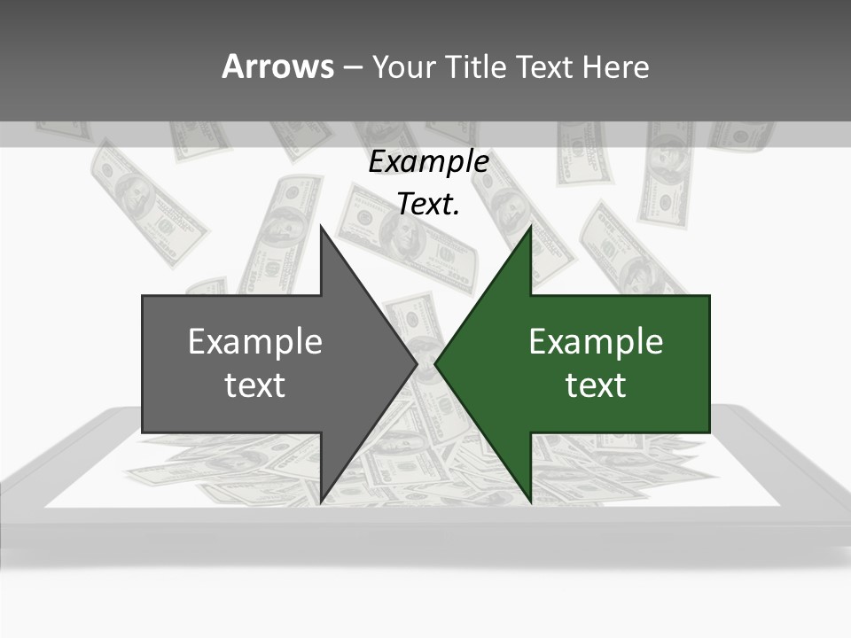 E Reader Computer Reflection PowerPoint Template