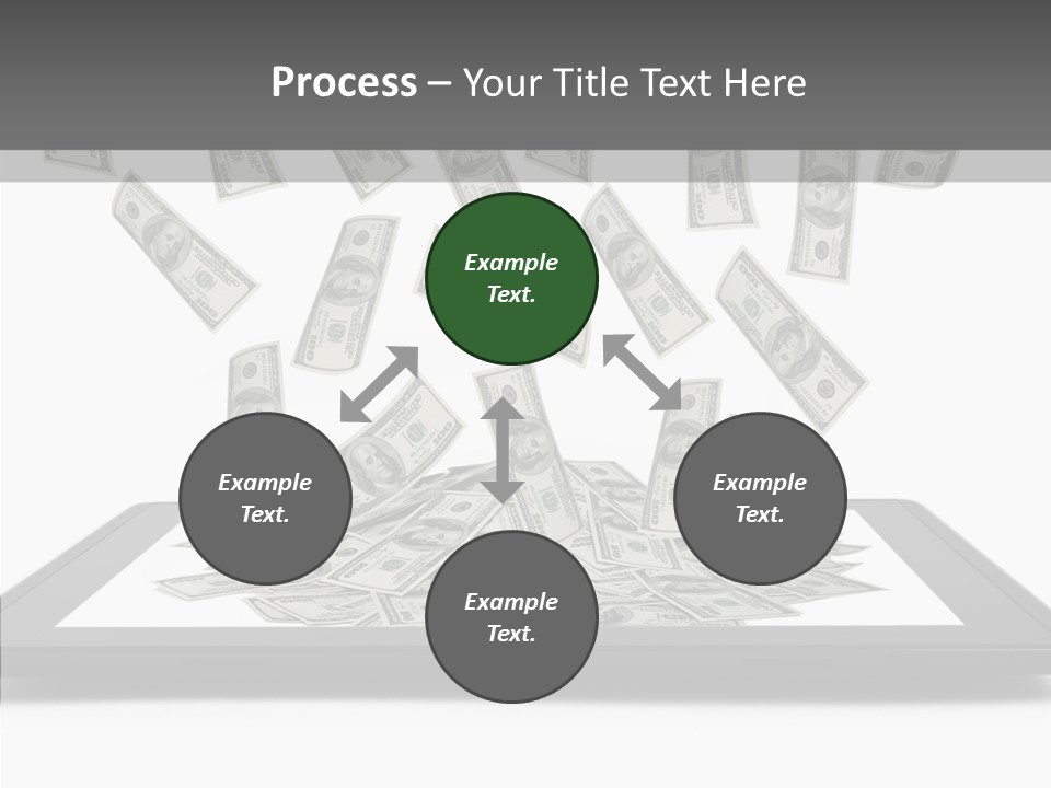 E Reader Computer Reflection PowerPoint Template
