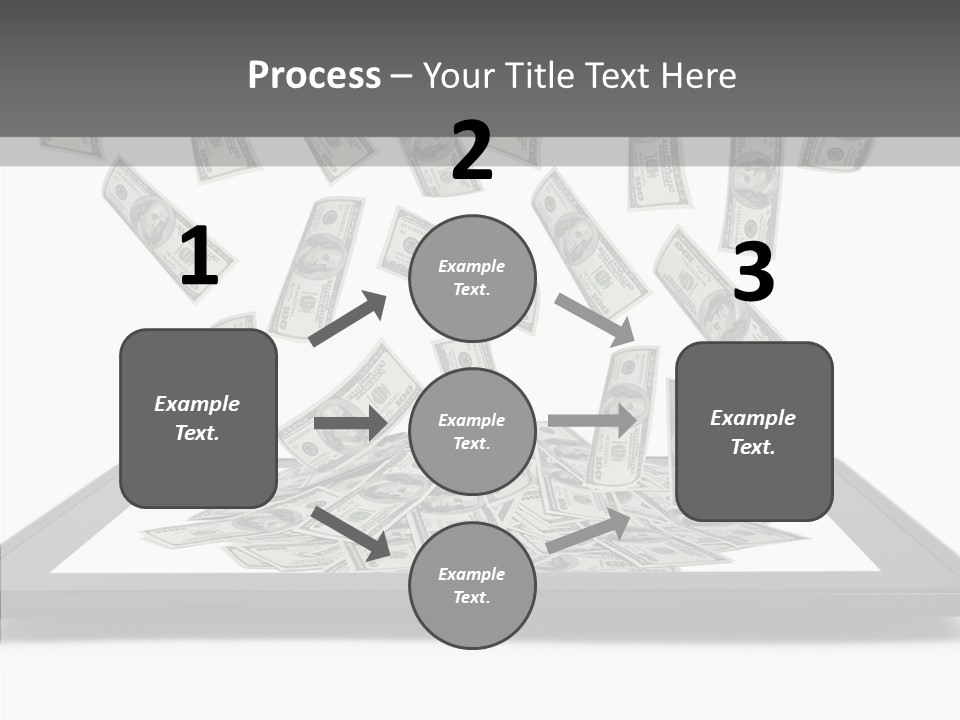 E Reader Computer Reflection PowerPoint Template