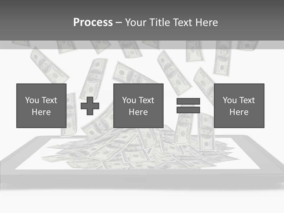 E Reader Computer Reflection PowerPoint Template