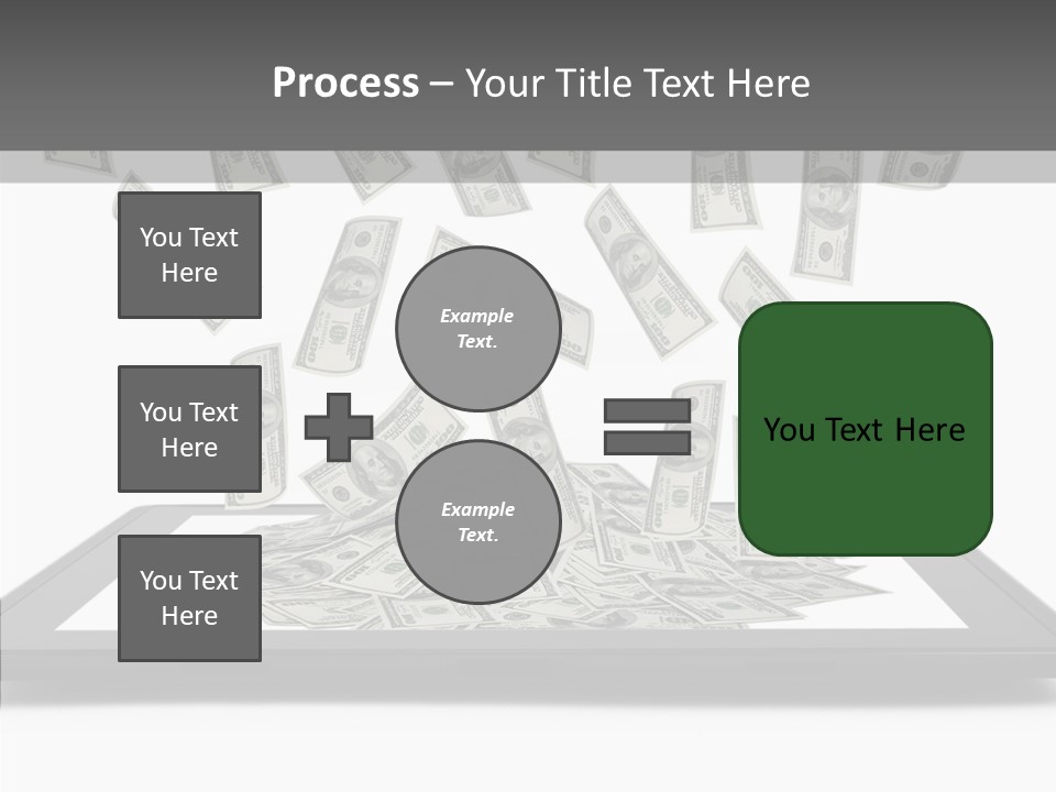 E Reader Computer Reflection PowerPoint Template