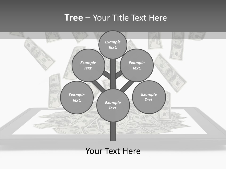 E Reader Computer Reflection PowerPoint Template