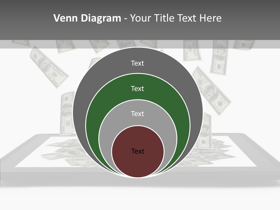 E Reader Computer Reflection PowerPoint Template