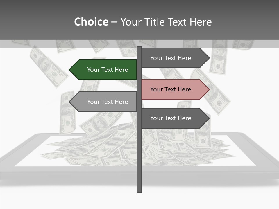 E Reader Computer Reflection PowerPoint Template