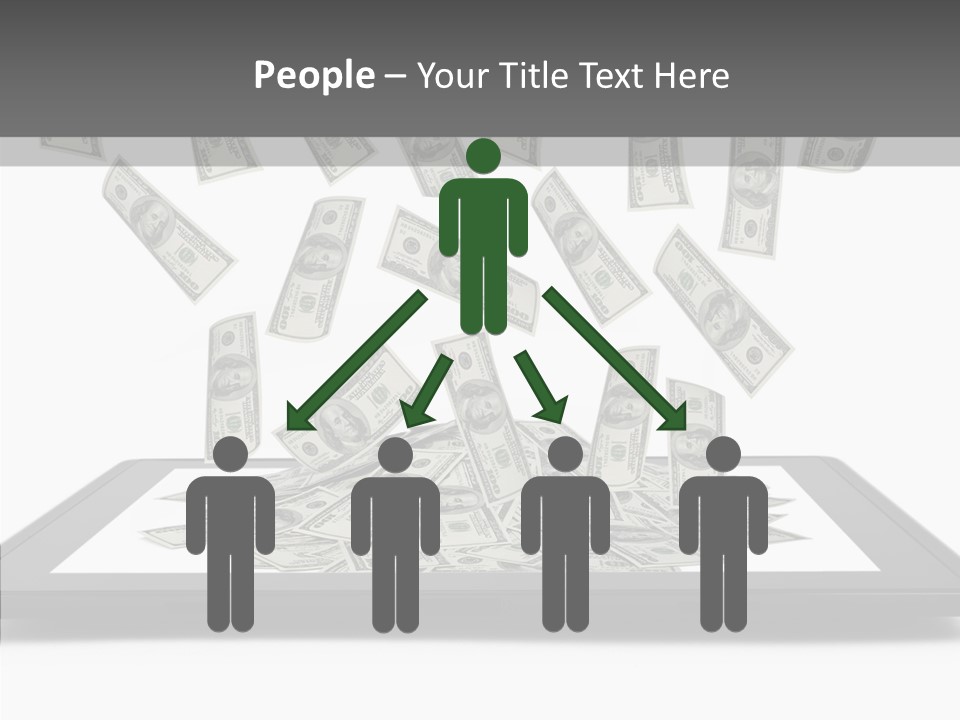 E Reader Computer Reflection PowerPoint Template