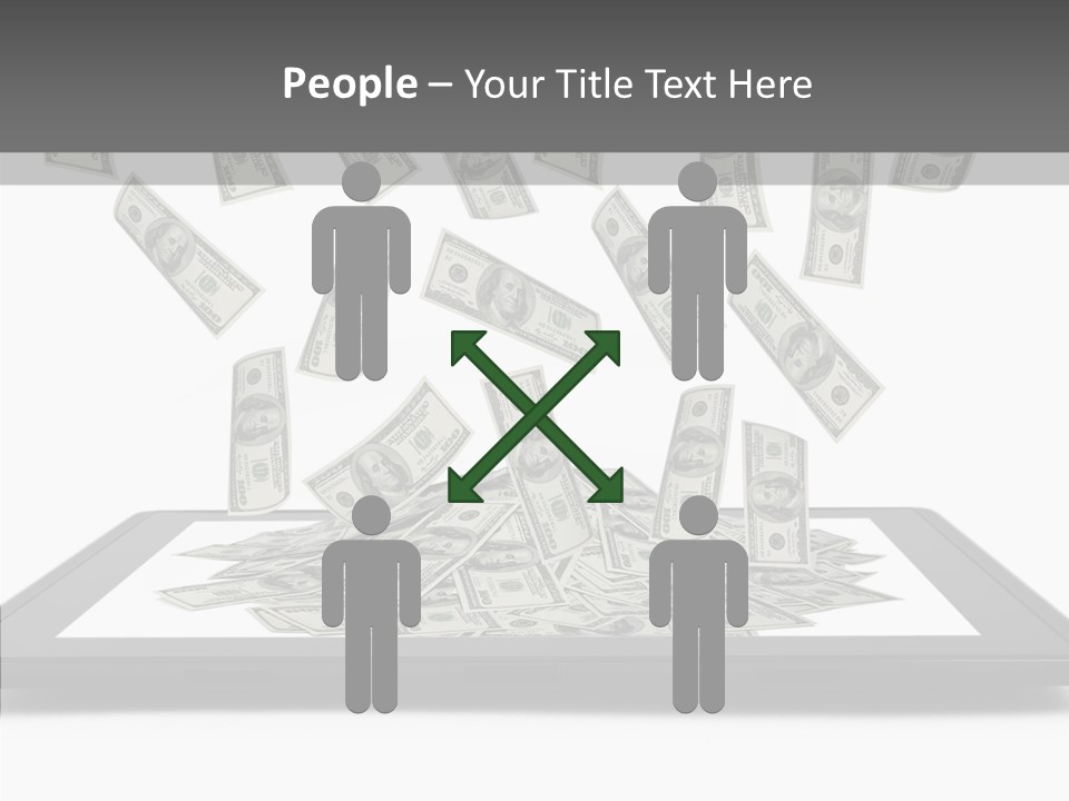 E Reader Computer Reflection PowerPoint Template