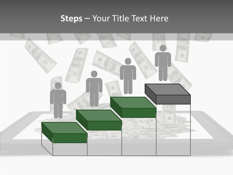 E Reader Computer Reflection PowerPoint Template