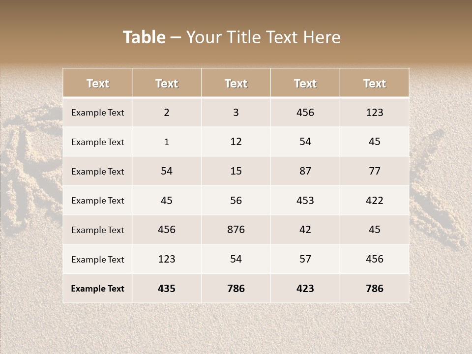 Management Table Figure PowerPoint Template