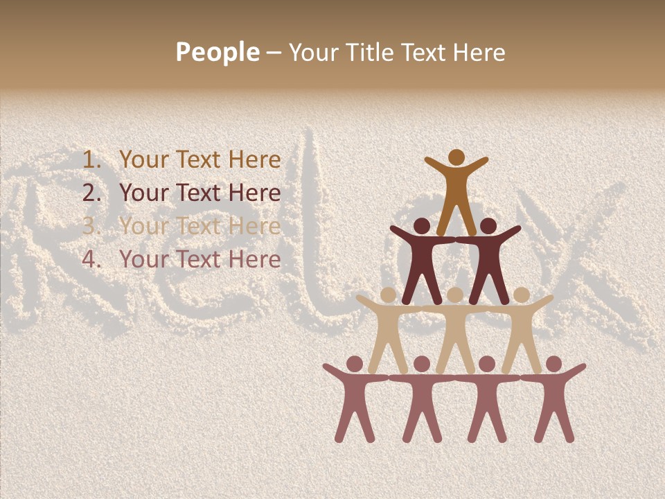 Management Table Figure PowerPoint Template