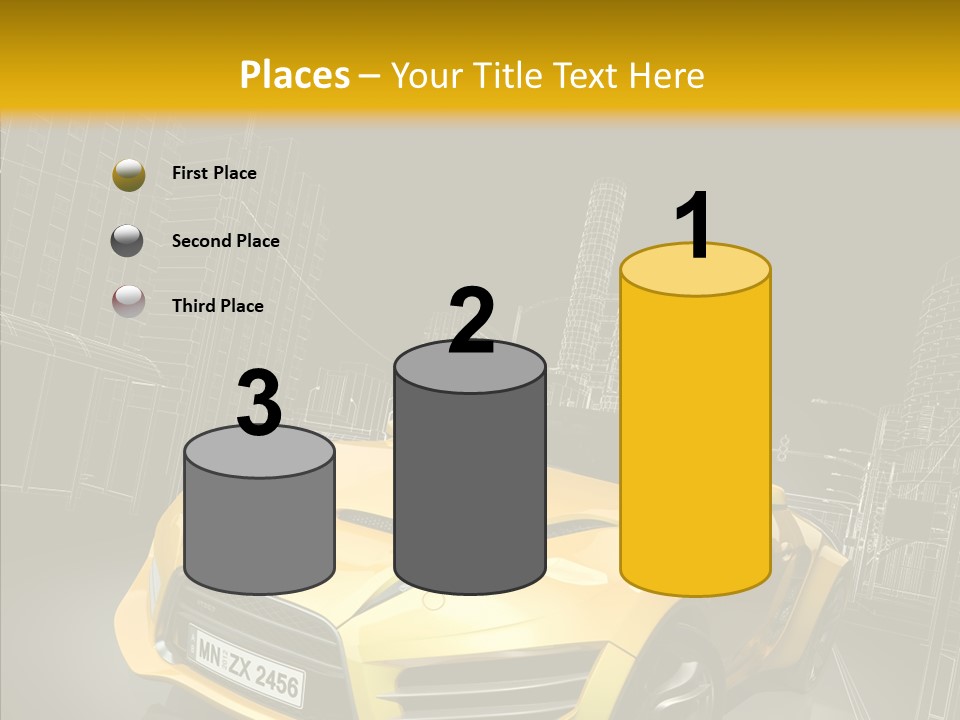 Vehicle Urban Wire PowerPoint Template