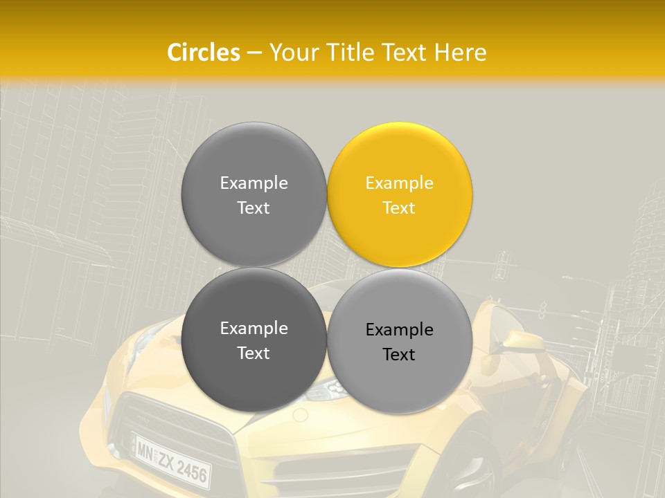 Vehicle Urban Wire PowerPoint Template